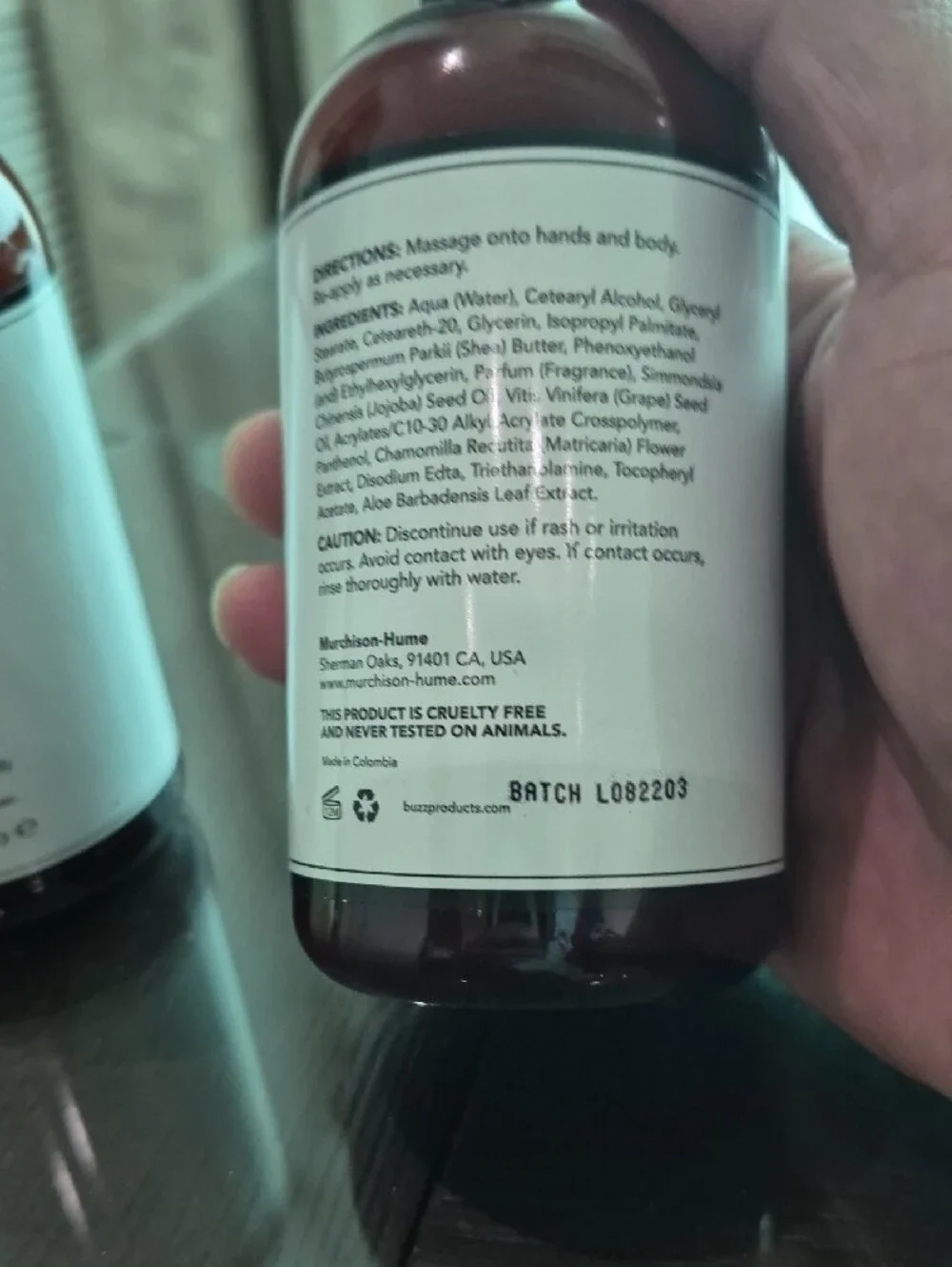Murchison‑Hume Original Fig Hand & Body Cream — Brown Bottle